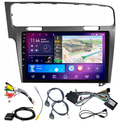 VW GOLF VII 2012-2019 ANDROID GPS USB WIFI BLUETOOTH CARPLAY ANDROID AUTO 6GB 128GB SCZOTKOWANE ALUMINIUM Q9 IPS