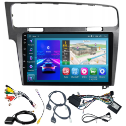 VW GOLF VII 2012-2019 ANDROID GPS USB WIFI BLUETOOTH CARPLAY ANDROID AUTO 2GB 64GB SCZOTKOWANE ALUMINIUM Q8 IPS