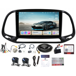 FIAT DOBLO III 2015-2022 ANDROID GPS USB WIFI BLUETOOTH CARPLAY ANDROID AUTO 6GB 128GB MODEM SIM KAMERY QLED