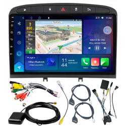 PEUGEOT 308 408 ANDROID GPS USB WIFI BLUETOOTH CARPLAY ANDROID AUTO 2GB 64GB Q8 IPS KOLOR CZARNY