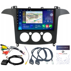 FORD SMAX GALAXY ANDROID GPS USB WIFI BLUETOOTH CARPLAY ANDROID AUTO 2GB 64GB Q8 IPS CZARNY