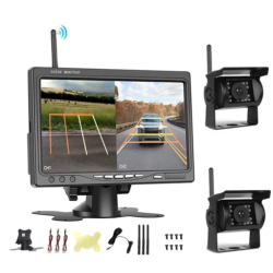 MONITOR 7 CALI 2X KAMERA COFANIA WIFI BUS TIR FHD 1080P DO 100 METRÓW