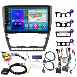 SKODA OCTAVIA II 2004-2013 ANDROID GPS USB WIFI BLUETOOTH CARPLAY ANDROID AUTO 2GB 64GB Q8 IPS CZARNY MAT