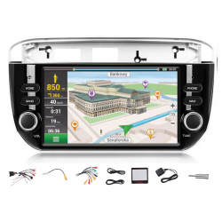 RADIO NAWIGACJA CARPLAY GPS ANDROID FIAT PUNTO EVO LINEA 2012-2018 6/128GB