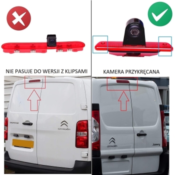 KAMERA COFANIA W LAMPIE FIAT SCUDO 2007-2016