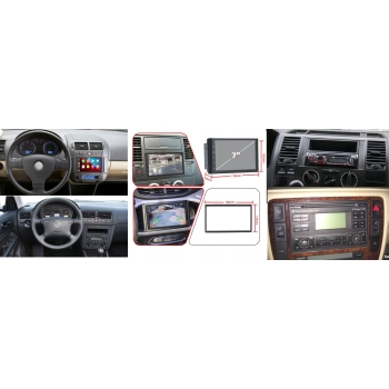 RADIO 2 DIN VW PASSAT B5 GOLF 4 POLO 4 VW T5 USB 8 Core 2GB RAM 32GB HDD SIM ANDROID AUTO CARPLAY