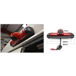 MONITOR KAMERA W LAMPIE RCA CITROEN JUMPER 2006 - 2022 FHD 1920X1080P FISHEYE