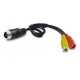 ADAPTER ZŁĄCZA KAMERY 4 PIN RCA CINCH ŁĄCZNIK