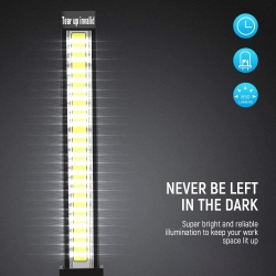 LATARKA LAMPA WARSZTATOWA Z REGULACJĄ COB LED XXL 38CM ŁADOWARKA USB