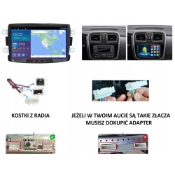 RADIO NAWIGACJA GPS ANDROID DACIA DOKKER 2012-2021 BT CARPLAY 2GB 64GB