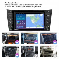 RADIO NAWIGACJA GPS MERCEDES W211 W209 W219 2GB 64GB USB WIFI CARPLAY BT