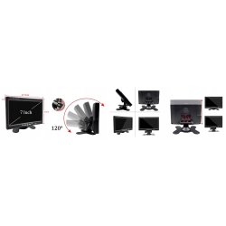 MONITOR KAMERA COFANIA 12/24V PODCZERWIEŃ TRYB NOCNY KABEL 15 METRÓW RCA