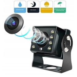 MONITOR KAMERA COFANIA 12/24V PODCZERWIEŃ TRYB NOCNY KABEL 15 METRÓW RCA
