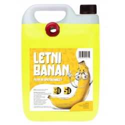 PŁYN DO SPRYSKIWACZY SZYB REFLEKTORÓW LETNI BANAN 5 LITRÓW + LEJEK PREMIUM
