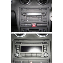 RAMKA RADIO 2 DIN AUDI A3 8P 2003-2012 CZARNA