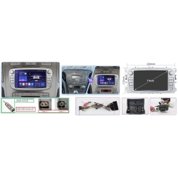 RADIO NAWIGACJA ANDROID GPS FORD FOCUS S-MAX MONDEO MK3 WIFI CARPLAY 4/64GB