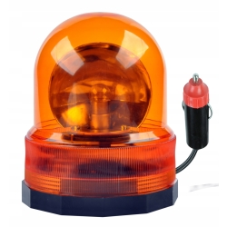 LAMPA OSTRZEGAWCZA BŁYSKOWA KOGUT SYGNALIZATOR NA MAGNES POMARAŃCZOWY