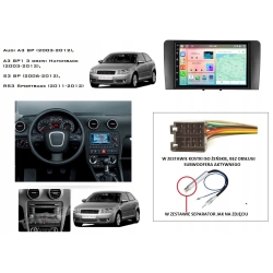 RADIO NAWIGACJA CARPLAY ANDROID USB WIFI BT AUDI A3 8P 2003-2012 4GB 64GB