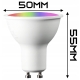 ŻARÓWKA LED GU10 RGB + BIAŁY 2800-6200k WIFI TUYA SMART 4,5W