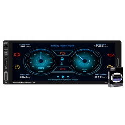 RADIO GPS 1 DIN 6.9 CALI ANDROID AUTO CARPLAY BT WIFI 2GB 64GB USB C