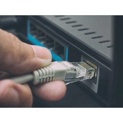 KABEL SIECIOWY ETHERNET RJ45 30 METRÓW SZARY