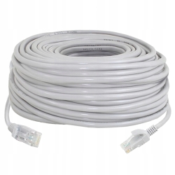 KABEL SIECIOWY ETHERNET RJ45 30 METRÓW SZARY