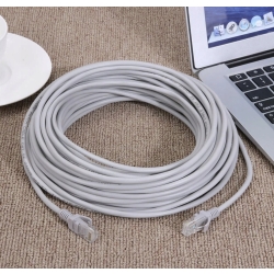 KABEL SIECIOWY ETHERNET RJ45 30 METRÓW SZARY
