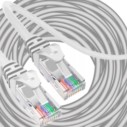 KABEL SIECIOWY ETHERNET RJ45 30 METRÓW SZARY