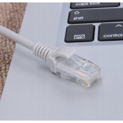 KABEL SIECIOWY ETHERNET RJ45 30 METRÓW SZARY