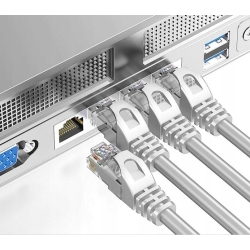 KABEL SIECIOWY ETHERNET RJ45 30 METRÓW SZARY