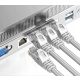 KABEL SIECIOWY ETHERNET RJ45 30 METRÓW SZARY