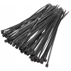 TRYTYTKI MOCNE OPASKI ZACISKOWE KABLOWE NYLONOWE 2,5 X 200MM 100 SZTUK