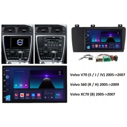 RADIO GPS ANDROID VOLVO XC70 S60 V70 2005-2009 BT WIFI 6/128GB MODEM SIM PO ZWROCIE