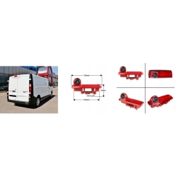 MONITOR KAMERA COFANIA W LAMPIE RENAULT MASTER 2014-2024 FULL HD 1920x1080P
