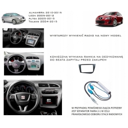 RADIO GPS ANDORID SEAT LEON 2005-2012 USB BT CARPLAY WIFI 4/64GB