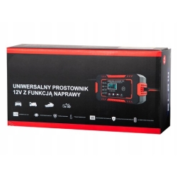 PROSTOWNIK ŁADOWARKA DO ŁADOWANIA AKUMULATORÓW AUTOMATYCZNY 12V/6A LCD