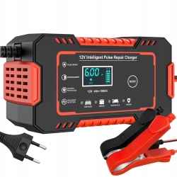 PROSTOWNIK ŁADOWARKA DO ŁADOWANIA AKUMULATORÓW AUTOMATYCZNY 12V/6A LCD