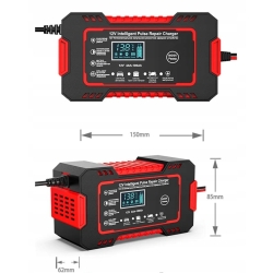 PROSTOWNIK ŁADOWARKA DO ŁADOWANIA AKUMULATORÓW AUTOMATYCZNY 12V/6A LCD