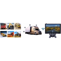 MONITOR 9 CALI KAMERA WIFI 4X TIR KOMBAJN KOPARKA TRYB NOCNY 12/24V