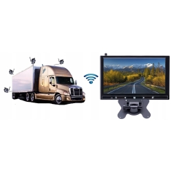MONITOR 9 CALI KAMERA WIFI 4X TIR KOMBAJN KOPARKA TRYB NOCNY 12/24V