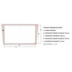 RAMKA DO RADIA TOYOTA AVENSIS T25 2003-2009 USZKODZONA