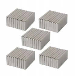 MAGNES NEODYMOWY PŁASKI 10 SZT 12MM x 4MM x 1,5MM