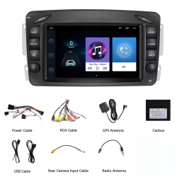 RADIO NAWIGACJA GPS ANDROID MERCEDES W203 W639 W209 CARPLAY WIFI USB MAPY PO ZWROCIE