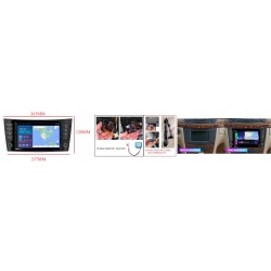 RADIO NAWIGACJA GPS MERCEDES W211 W209 W219 2GB 64GB USB WIFI CARPLAY BT