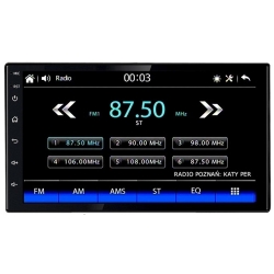 RADIO 2 DIN RDS BLUETOOTH ANDROID AUTO CARPLAY USB 7 CALI 4X50W PO ZWROCIE