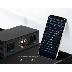 WZMACNIACZ DSP 4 KANAŁY BLUETOOTH EQUALIZER RCA OUT COAXIAL IN OPTICAL IN