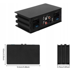 WZMACNIACZ DSP 4 KANAŁY BLUETOOTH EQUALIZER RCA OUT COAXIAL IN OPTICAL IN