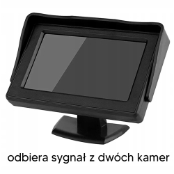 MONITOR KAMERA COFANIA W RAMCE KABEL 6 METRÓW LINIE COFANIA