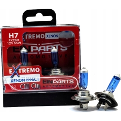 ŻARÓWKI H7 12V 55W EINPARTS EXTREMO XENON EFFECT SUPER BIAŁE