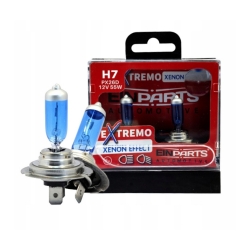ŻARÓWKI H7 12V 55W EINPARTS EXTREMO XENON EFFECT SUPER BIAŁE